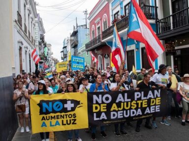 Porto Rico se levanta contra tarifaço de energia elétrica