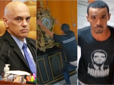 Moraes mantém prisão do vândalo que arrebentou relógio raro do Planalto