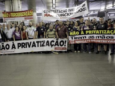 Contra privatização, metroviários de SP aprovam indicativo de greve para o próximo dia 15