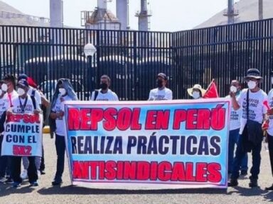 Petroleiros da Repsol no Peru em greve contra violação de direitos trabalhistas
