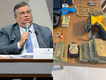 Flávio Dino anuncia ação da PF contra garimpo ilegal de ouro e bloqueio de R$ 5,7 bi em bens