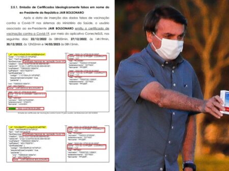 Justiça de SP envia ao STF inquérito do registro falso de vacinação em nome de Bolsonaro