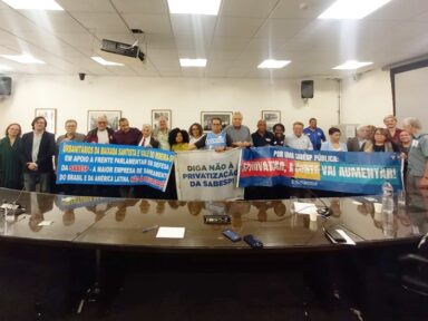 Entidades convocam ato contra privatização da Sabesp, Metrô e CPTM