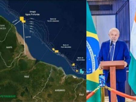 “O Brasil não vai deixar de pesquisar a Margem Equatorial”, afirmou Lula em Nova Délhi