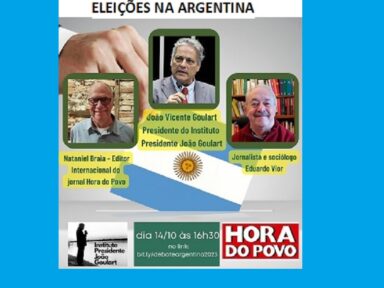 Instituto Presidente João Goulart e HP promovem debate sobre as eleições na Argentina