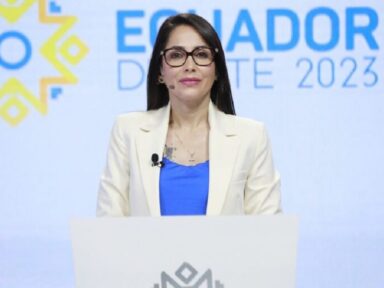 67% dos equatorianos avaliam que Luisa venceu debate e a veem mais próxima da Presidência