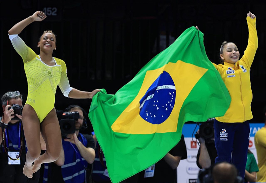 Mundial de ginástica artística: Brasil quer vaga para Paris 2024