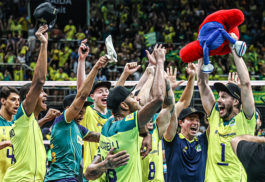 Com show de Darlan, Seleção Brasileira de Vôlei garante vitória no tie-break