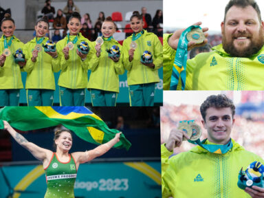 Brasil quebra recorde de ouros nos jogos Pan-Americanos de Santiago