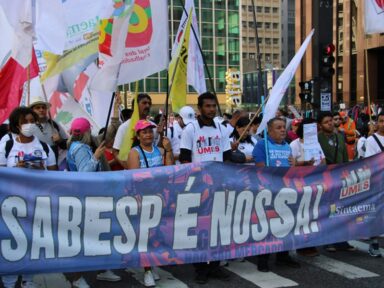 Sindicatos preparam manifestação na Assembleia de SP contra privatização da Sabesp