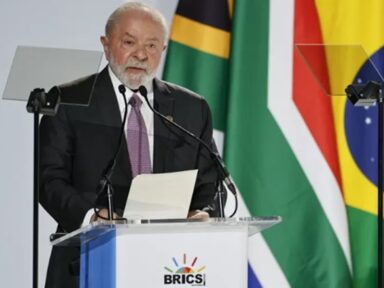 Lula defende direito dos palestinos a uma Pátria, em reunião ampliada dos BRICS