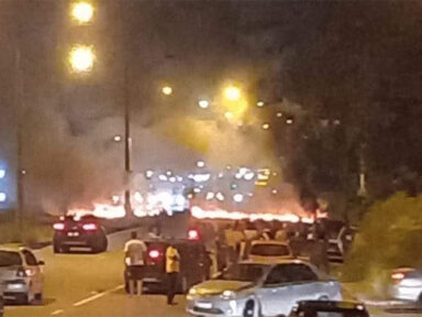 Moradores de Niterói e São Gonçalo protestam após apagão que já ultrapassa 40 horas