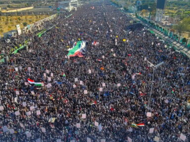 Multidão ocupa a capital do Iêmen em repúdio ao massacre de civis em Gaza