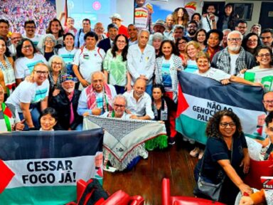 Cebrapaz rechaça genocídio do povo palestino e o bloqueio dos EUA a Cuba
