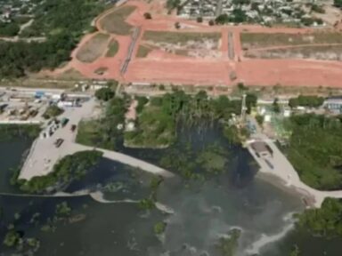 Mina da Braskem se rompe na Lagoa de Mundaú, em Maceió