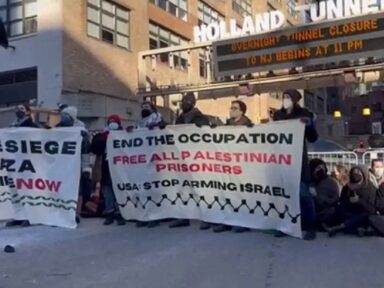 Manifestantes em NY bloqueiam pontes e túnel por cessar-fogo já em Gaza