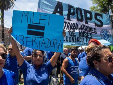 Argentinos vão à greve geral contra arrocho, desmonte de direitos e entreguismo de Milei