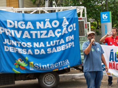 Funcionários da Sabesp convocam assembleia em reação a projeto privatista de Tarcísio