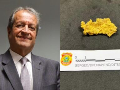 Pepita de ouro de Valdemar veio de fora do país, aponta perícia da PF