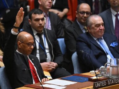 Isolado, EUA veta o reconhecimento pleno da Palestina como Estado membro da ONU
