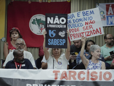 Bancada de Nunes na Câmara de São Paulo aprova autorização para privatização da Sabesp em primeira votação