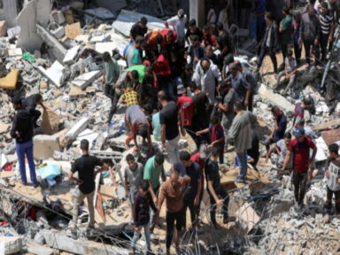 Bombardeio de Netanyahu chacina 35 palestinos, maioria mulheres e crianças