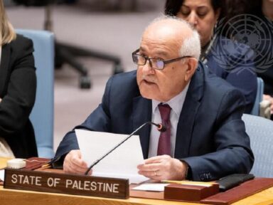 Assembleia Geral apoia por 143 a 9 que Palestina se torne membro pleno da ONU