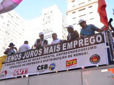 Para centrais, “manutenção da taxa de juros nas alturas é um desastre para o país”