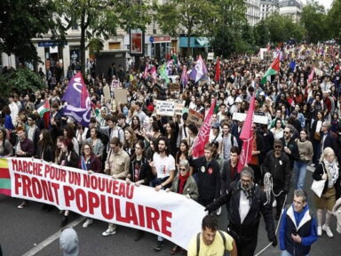 600 mil ocupam as ruas da França em repúdio ao fascismo e pela saída de Macron