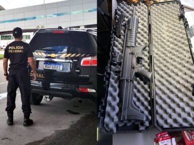 PF apreende armas com criminosos que bloquearam estradas e financiaram golpistas