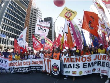 Centrais convocam manifestação no Banco Central contra sabotagem dos juros altos