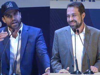 Boulos mostra que Marçal já foi condenado por furto qualificado e o “coach” apela para baixarias