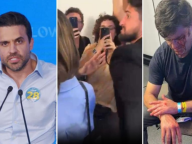 Marçal é expulso no fim do debate do Flow e seu assessor agride marqueteiro de Nunes