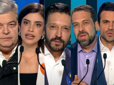 Segurança Pública e máfia das creches polarizam debate entre Boulos e Nunes na Record