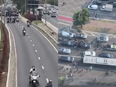 Pablo Marçal cai na pesquisa e faz motociata e carreata esvaziadas