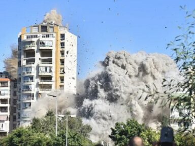 Israel explode três prédios residenciais em Beirute, mata 18 civis e deixa 60 feridos
