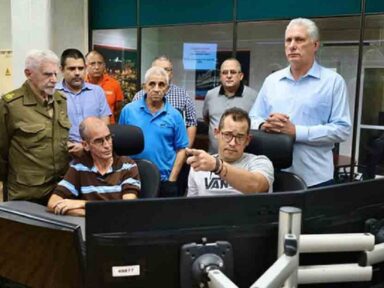 Presidente Diaz-Canel acompanha religamento após apagão atingir mais da metade de Cuba
