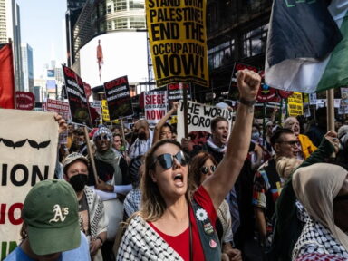 Manifestação mundial repudia genocida Netanyahu e apoia os palestinos