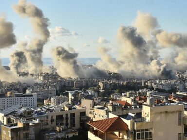 Israel bombardeia 20 prédios em Beirute minutos antes do cessar-fogo