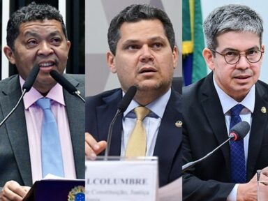 Líderes do governo e do PT anunciam apoio a Alcolumbre para presidir Senado