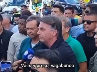 Bolsonaro ouve poucas e boas em PE: “vai ser preso”; “bandido”; “vagabundo”