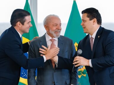 Lula deseja boa relação com Alcolumbre e Motta e “bom trabalho aos dois”