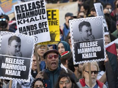 “Meu nome é Mahmoud Khalil e sou prisioneiro político de Trump”, denuncia líder estudantil