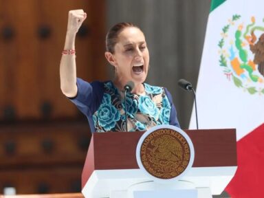 Defesa da soberania do México frente a Trump eleva aprovação da presidente de 70 para 85%