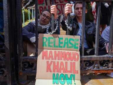 “Por que protesto à chacina de palestinos traz erosão de meus direitos?”, questiona carta de Khalil