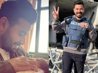 Horas após o nascimento da filha, jornalista palestino é morto por ataque de Israel
