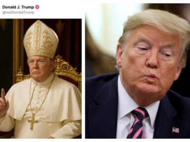 Trump vestido de papa no perfil da Casa Branca ofende os cristãos