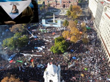 Apoio a Cristina mobiliza 500 mil nas ruas de Buenos Aires: “Voltaremos porque temos Pátria!”