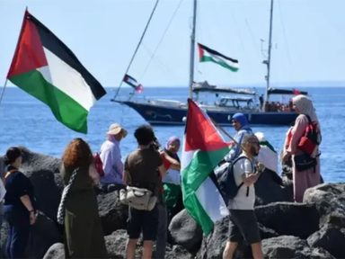 Veja momento em que forças de extermínio de Israel sequestram barco de Greta que levava alimentos à Gaza