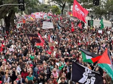 Repúdio aos crimes hediondos de Israel reúne multidão em São Paulo
